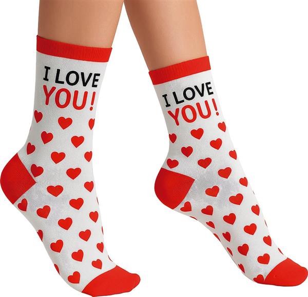 Grote foto hartjes sokken wit rood volwassenen verzamelen overige verzamelingen
