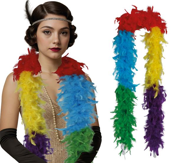 Grote foto boa feather 80 gr multicolour verzamelen overige verzamelingen