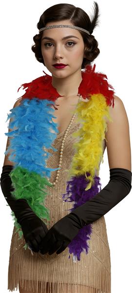 Grote foto boa feather 80 gr multicolour verzamelen overige verzamelingen