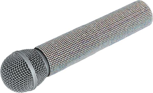 Grote foto microphone with glitter 21 cm verzamelen overige verzamelingen