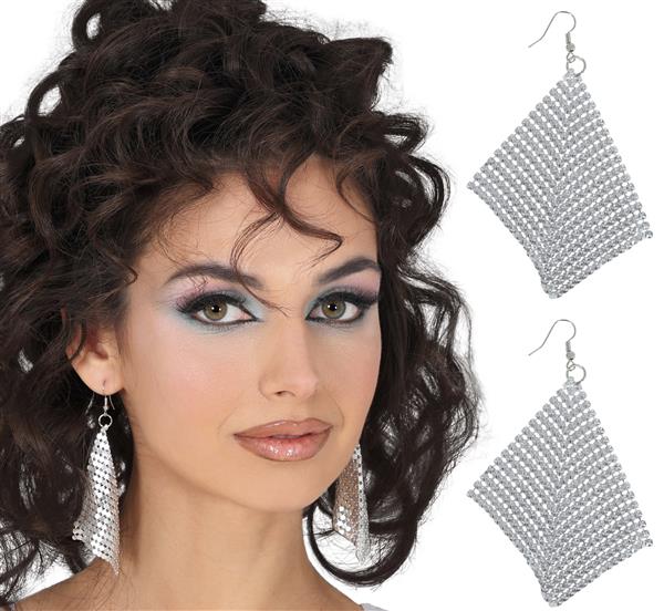 Grote foto metallic earrings 9 cm verzamelen overige verzamelingen