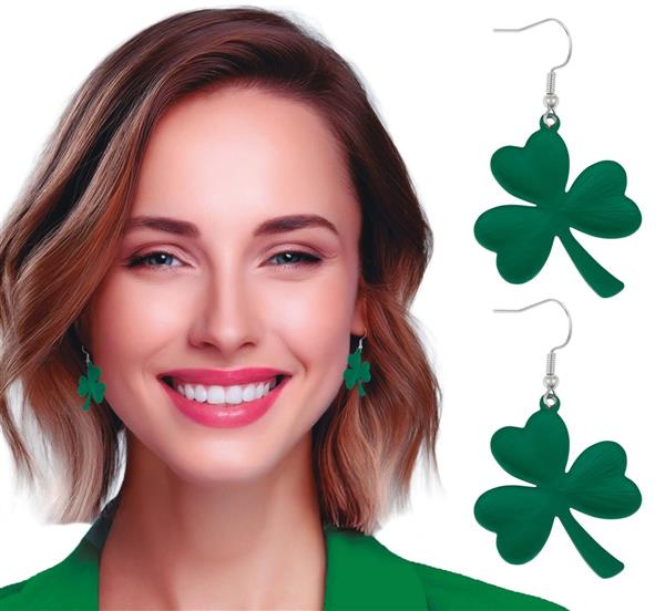 Grote foto klaver oorbellen st. patrick verzamelen overige verzamelingen