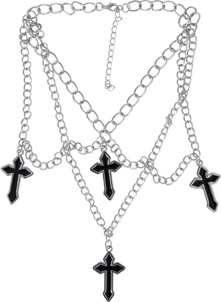 Grote foto ketting 4 kruishangers zilver verzamelen overige verzamelingen