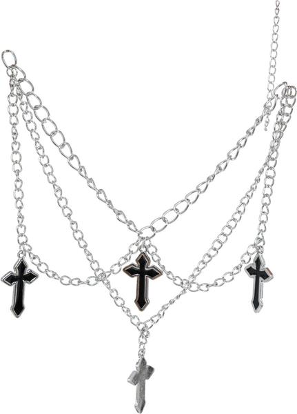 Grote foto ketting 4 kruishangers zilver verzamelen overige verzamelingen