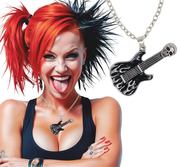Grote foto electric guitar necklace verzamelen overige verzamelingen