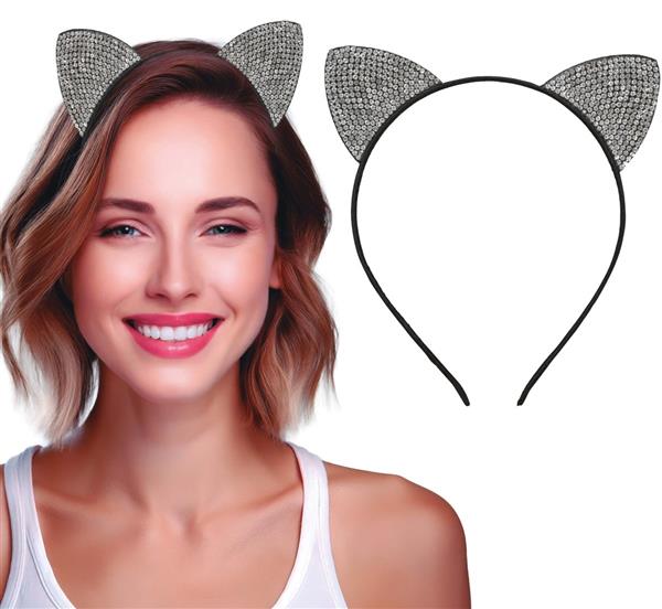 Grote foto katten haarband zilver verzamelen overige verzamelingen