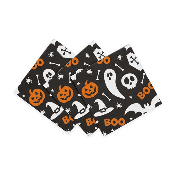 Grote foto 20 stuks 3 laags paper 33x33cm halloween boo verzamelen overige verzamelingen