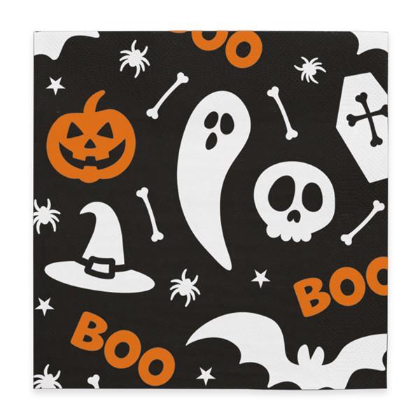 Grote foto 20 stuks 3 laags paper 33x33cm halloween boo verzamelen overige verzamelingen