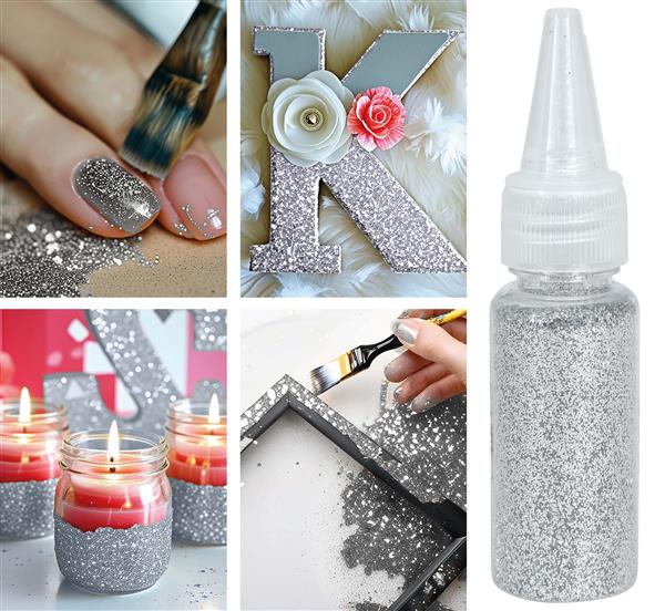 Grote foto zilveren glitter 10 gram verzamelen overige verzamelingen