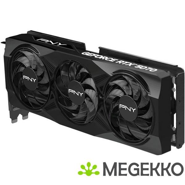 Grote foto pny geforce rtx 5070 12gb overclocked triple fan computers en software videokaarten