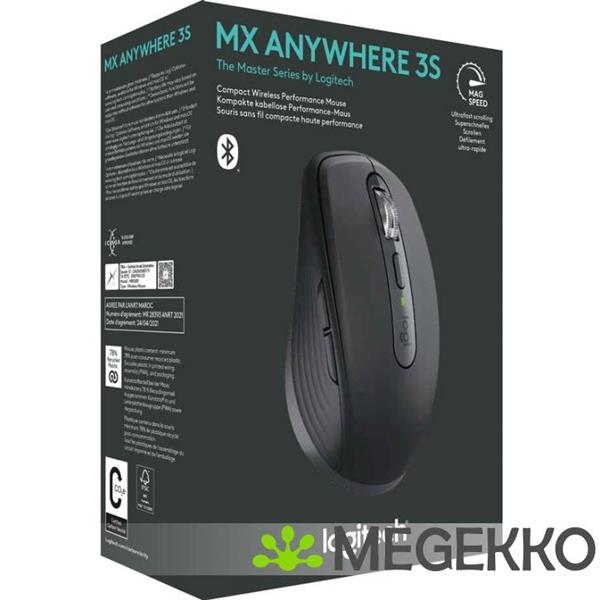 Grote foto logitech mx anywhere 3s for business zwart computers en software overige computers en software