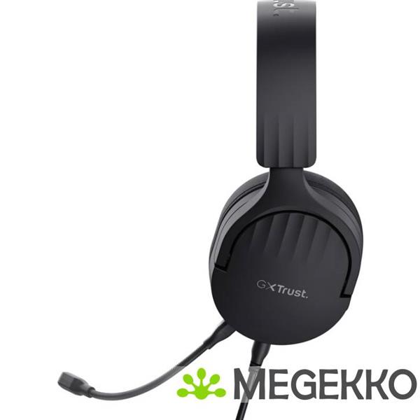 Grote foto trust gxt 489 fayzo bedraad zwart audio tv en foto koptelefoons