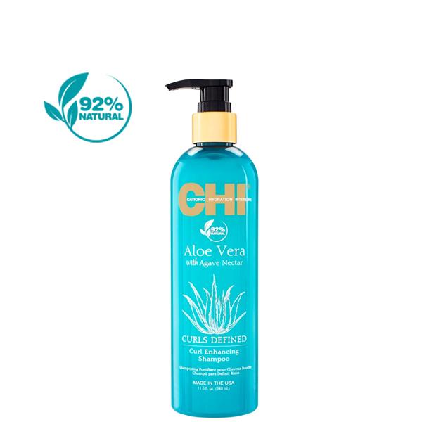 Grote foto chi aloe vera agave nectar curl shampoo 340ml kleding dames sieraden