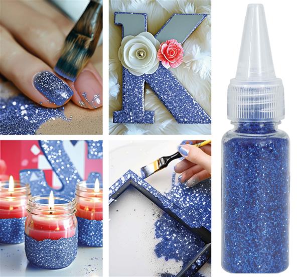 Grote foto blauwe glitter 10 gram verzamelen overige verzamelingen