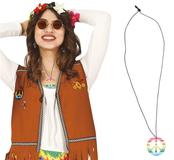 Grote foto hippie multicolor pendant 6 cm verzamelen overige verzamelingen