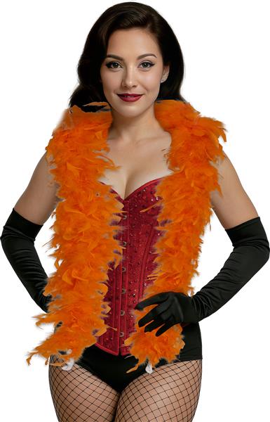 Grote foto boa feather 80 gr oranje verzamelen overige verzamelingen