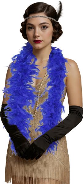 Grote foto boa feather 80 gr blauw verzamelen overige verzamelingen