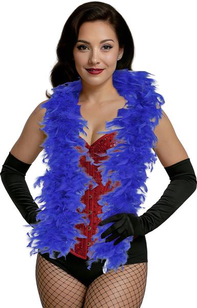 Grote foto boa feather 80 gr blauw verzamelen overige verzamelingen