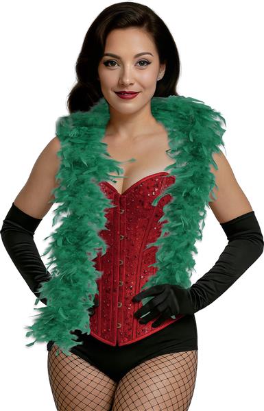 Grote foto boa feather 80 gr groen verzamelen overige verzamelingen