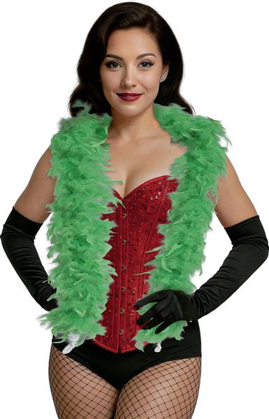 Grote foto boa feather 80 gr groen verzamelen overige verzamelingen