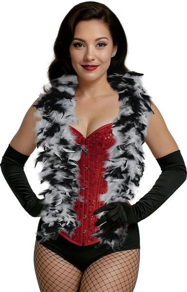 Grote foto boa feather 80 gr zwart wit verzamelen overige verzamelingen