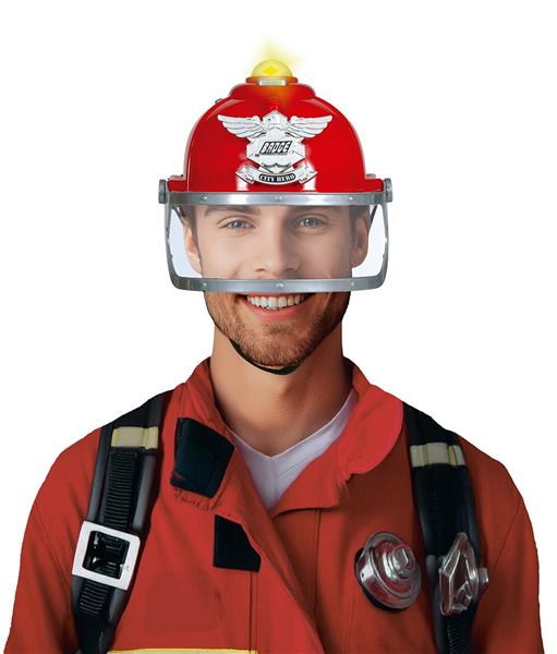Grote foto firefighter helmet with siren and light adult verzamelen overige verzamelingen