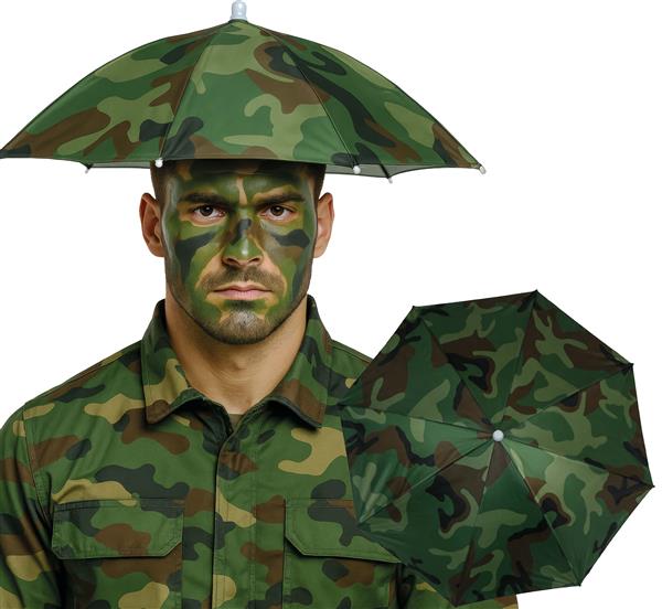 Grote foto 70 cm military head umbrella verzamelen overige verzamelingen