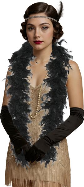 Grote foto boa feather 80 gr zwart verzamelen overige verzamelingen