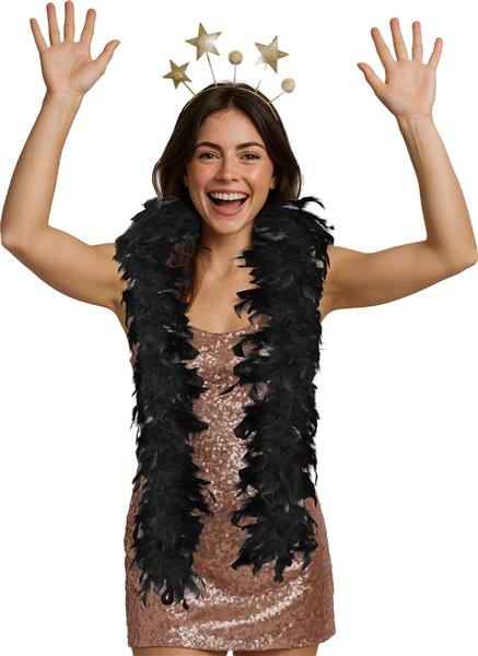 Grote foto boa feather 80 gr zwart verzamelen overige verzamelingen