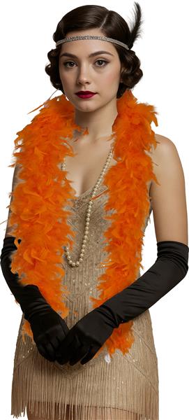 Grote foto boa feather 80 gr oranje verzamelen overige verzamelingen