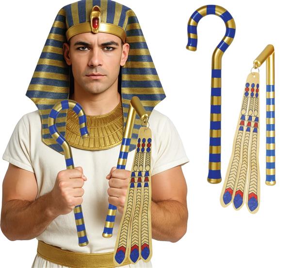 Grote foto pharaohs scepter 2 piece set 35 cms verzamelen overige verzamelingen