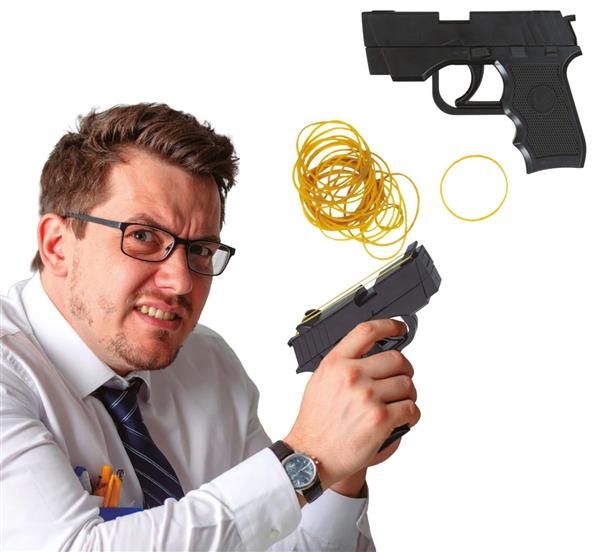 Grote foto elastiekpistool 17 cm verzamelen overige verzamelingen