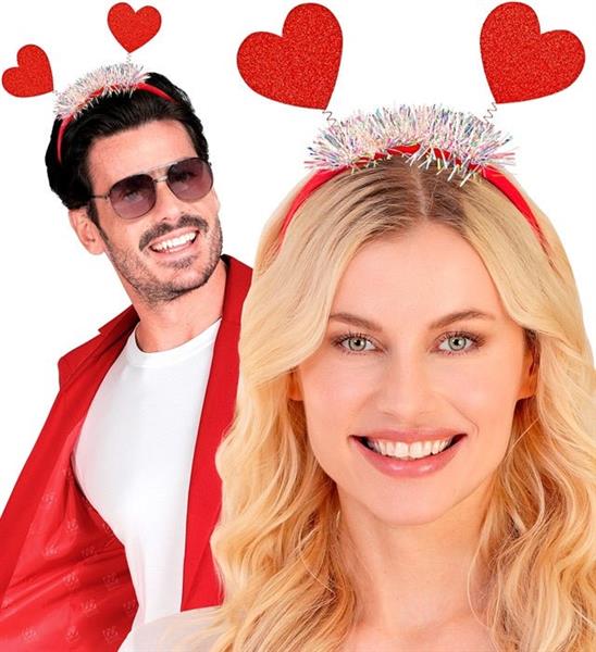 Grote foto haarband hartjes glitter rood verzamelen overige verzamelingen