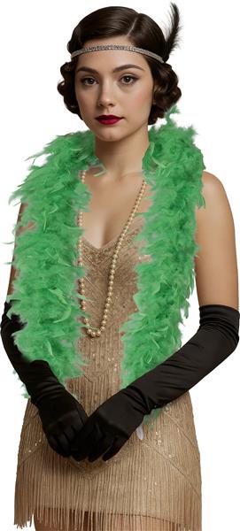 Grote foto boa feather 80 gr groen verzamelen overige verzamelingen