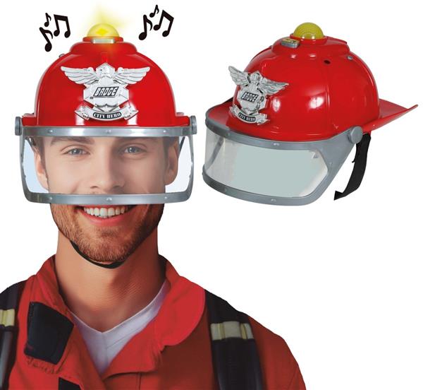 Grote foto firefighter helmet with siren and light adult verzamelen overige verzamelingen