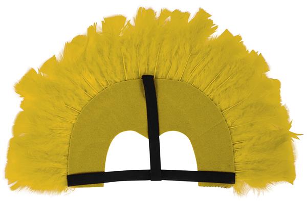 Grote foto feather headpiece geel verzamelen overige verzamelingen