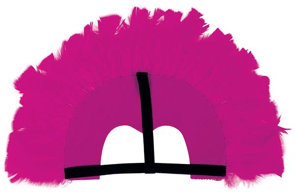 Grote foto feather headpiece fuchsia verzamelen overige verzamelingen