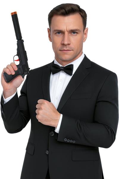 Grote foto pistool met geluiddemper 29 cm verzamelen overige verzamelingen