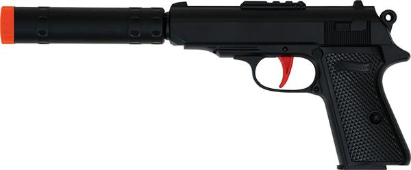 Grote foto pistool met geluiddemper 29 cm verzamelen overige verzamelingen