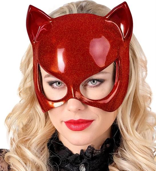 Grote foto oogmasker kat rood verzamelen overige verzamelingen