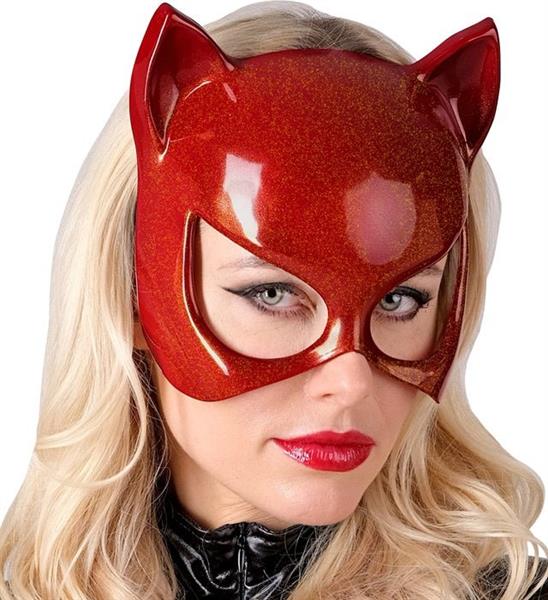 Grote foto oogmasker kat rood verzamelen overige verzamelingen