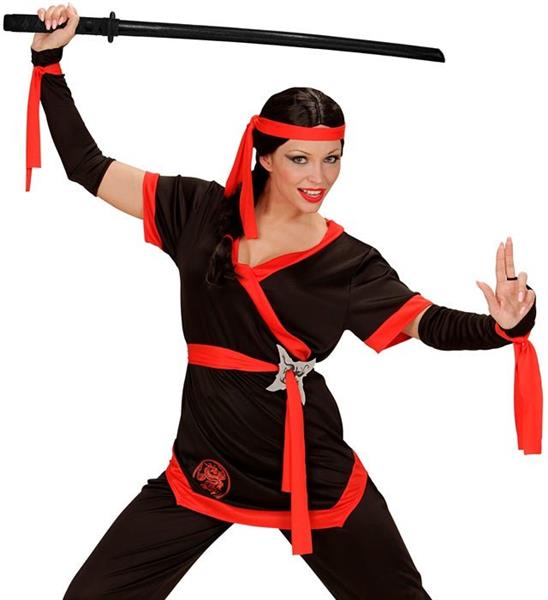Grote foto katana ninja hout zwart 100 cm verzamelen overige verzamelingen