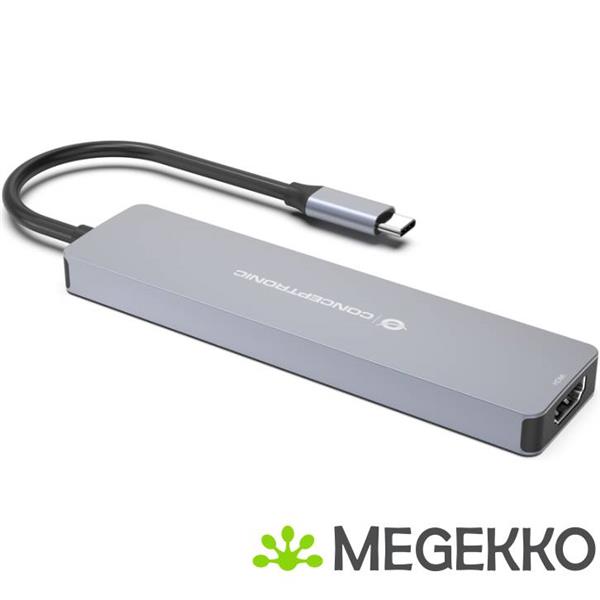 Grote foto conceptronic donn28g laptop dock poortreplicator bedraad usb 3.2 gen 1 3.1 gen 1 type c grijs computers en software overige computers en software