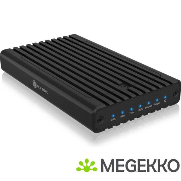 Grote foto icy box ib 2817mcl c31 sdd behuizing zwart m.2 stroomvoorziening via usb computers en software behuizingen en kasten