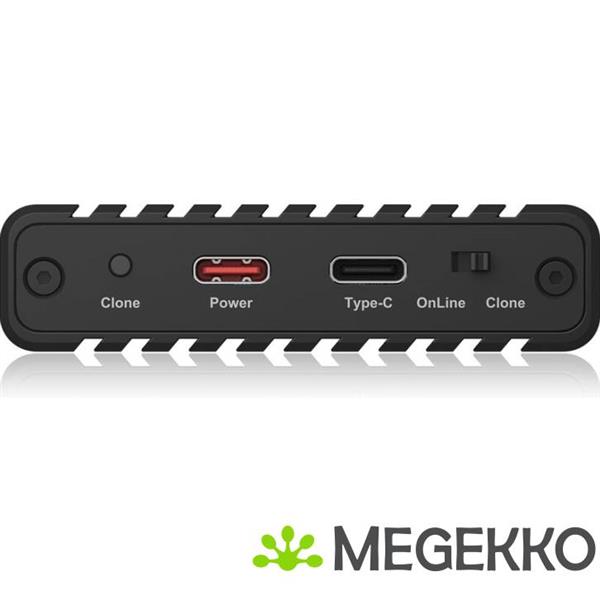 Grote foto icy box ib 2817mcl c31 sdd behuizing zwart m.2 stroomvoorziening via usb computers en software behuizingen en kasten