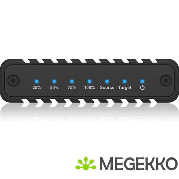 Grote foto icy box ib 2817mcl c31 sdd behuizing zwart m.2 stroomvoorziening via usb computers en software behuizingen en kasten