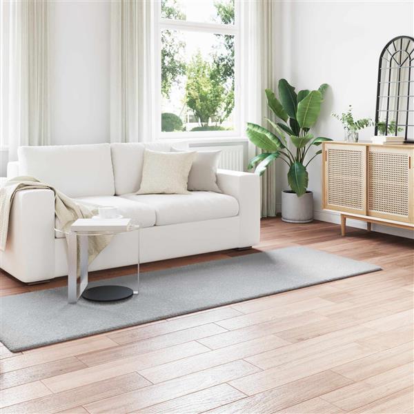 Grote foto vidaxl antislip vloerkleed van imitatie konijnenbont olite grijs huis en inrichting vloerbedekking en kleden