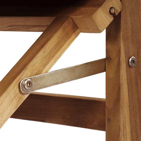 Grote foto vidaxl vouwbare regisseursstoel grijs 56 x 54 x 87 cm massief teakhout tuin en terras tuinmeubelen