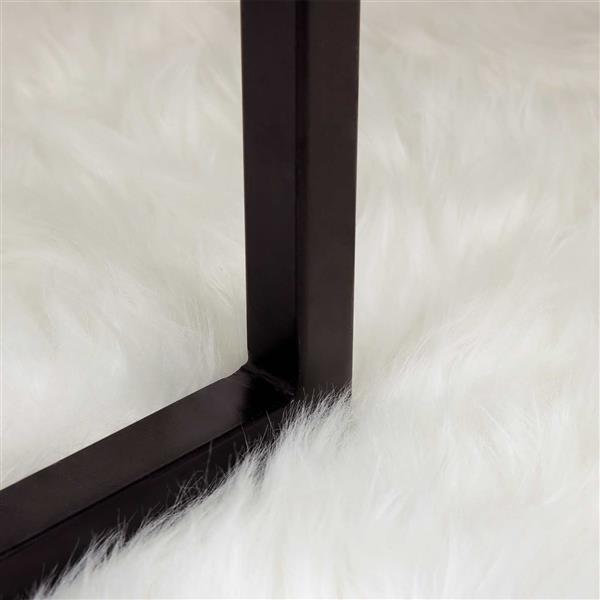 Grote foto vidaxl nep schapenvacht tapijt tafalla wit 60 x 90 cm polyester huis en inrichting vloerbedekking en kleden