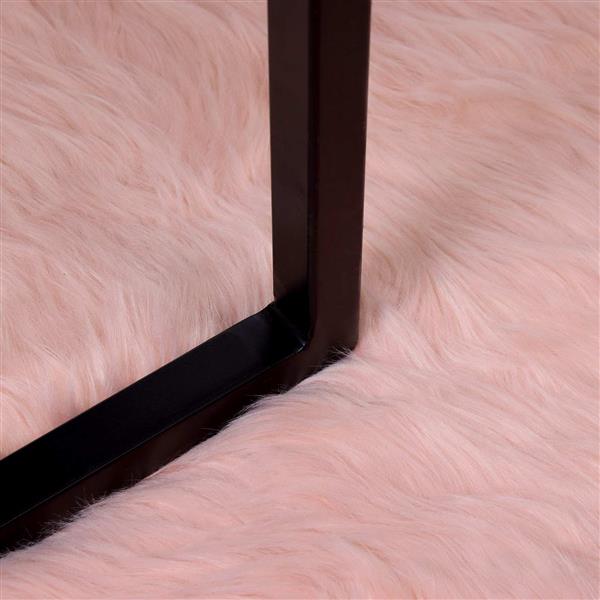 Grote foto vidaxl nep schapenvacht tapijt tafalla roze 120 x 170 cm polyester huis en inrichting vloerbedekking en kleden